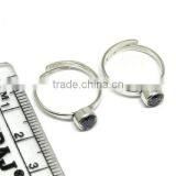Special Moment !! Purple CZ 925 Sterling Silver Toe Ring, Fashion Silver Jewelry, Wholesale Silver Jewelry thumbnail-6