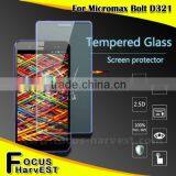 Factory Supply 0.26mm Thickness 9H Hardness Plating 2.5D Best Tempered Glass Screen Protector for Micromax D321