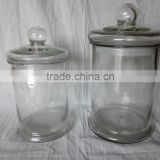 1001 series Glass jar with glass lid
