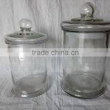 1001 series Glass jar with glass lid