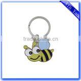 Wholesale Custom Logo Copper Silver Embossed Keychains