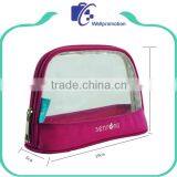 Customized Zipper Transparent PVC Cosmetic Bag for Travelling thumbnail-1