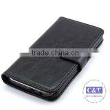 C&T Credit Card ID Holders STAND Flip Genuine Leather Wallet Cover for HTC One M9 thumbnail-3