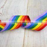 Hot Selling Double Face Printed Rainbow Ribbon for Decoration thumbnail-1
