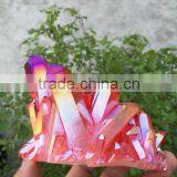 Large Red Flame Quartz Crystal Electroplating Crystal Cluster Rainbows thumbnail-4