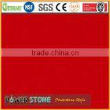 Pure Red Artificial Quartz Stone Guangdong Factory