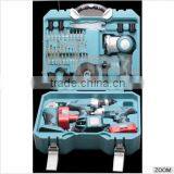 hz New Best Power Tool Sets Electrical Tool Set 4 in 1 Combo Kit ( Electric Drill ,angle Grinder,impact Wrench, Light )