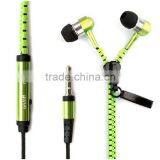 Newest Design Hot Selling Zipper Headphones Zipper Earphone for Mobile Phone thumbnail-2