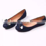 2016 Women Shoes Fancy Denim Shoes With Metal Trim on the Bow Women Pump Shoes thumbnail-2