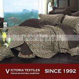 Chocolate Color Natural Printed 100 Cotton Bed Comforter Set thumbnail-1