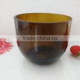 Candle Glass Jar, Dark Amber, Black or White thumbnail-4