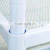 4 Tier Black Mesh Metal Storage Rack Book Shelf thumbnail-4