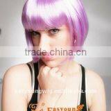 Cheap Synthetic Purple Colorful Party Wig, Halloween Cosplay Wigs for Party thumbnail-2