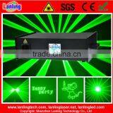 1W 25K Green Animation Stage Laser Lighting With ILDA