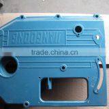 Single cylinder engine side cover for gearbox of tractor