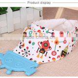 Kean Organic Pure Cotton Baby Bibs With Robot Teether thumbnail-1