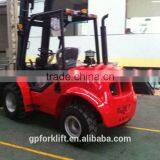 10 Ton Rough Terrain Forklift Truck CPCY100 With Fork Posinioner thumbnail-1