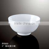 European Simple Style Restaurant And Hotel White Ceramic Bowl thumbnail-1