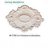 Home decorative rhombus wall medallions PU Artistic Ceiling Medallions