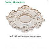 Home Decorative Rhombus Wall Medallions PU Artistic Ceiling Medallions thumbnail-1