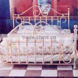 Luxury Brass Bed, Solid Brass Bed, Wedding Brass Bed, Decorating Brass Bed, Antique Furniture Brass Bed thumbnail-1
