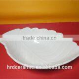 Stocked Wholesale 24.3*16.8*5.8cm Decorative Leaf Shape Bowl thumbnail-3
