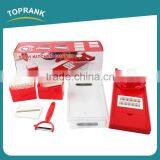Toprank Custom Logo Multi Manual Vegetable Chopper Food Salad Vegetable Fruit Cutter With 7 Interchangeable Blades thumbnail-1