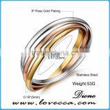 Wholesale Special Three Circle Jewelry Gift Bracelet Stainless Steel Bangle thumbnail-5