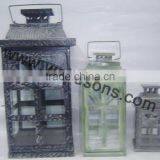 Home Decoration Black Metal Lantern/candle Holder thumbnail-3