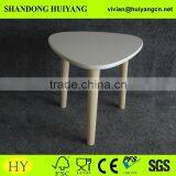 FSC triangle wood furniture folding coffee table tea table