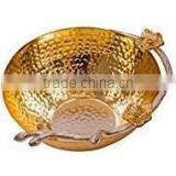 New Fancy Deisgn Gold Plated Metal Bowl thumbnail-1