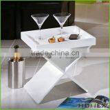Wooden White Side Table Tea Table Wine Table Homex_BSCI Factory thumbnail-1