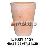East Asia Cylinder Classic White Wash Flower Pot thumbnail-1