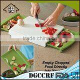 Food Grade Plastic Chopping and Clear Cutting Board,Plastic chopping Board with Drawer