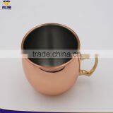 OEM 12 OZ Moscow Mule Copper Mug With Laser Logo On The Surface thumbnail-4
