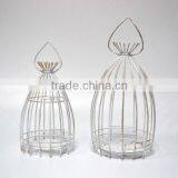 White Iron Wire Candle Holder thumbnail-1