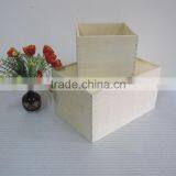 Unfinished Wood Box Without Lid Best Selling Wood Art Craft thumbnail-3