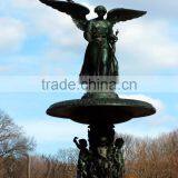 High Quality Park Decoration Bronze Angel Water Fountain thumbnail-1