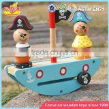 Wholesale Pirate Toy Wooden Stacking Balance Blocks New Design Wooden Balance Blocks for Kids W11F056 thumbnail-2