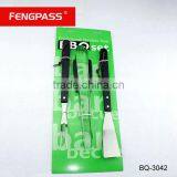 Traditional 3pcs BBQ Set With Black Color Wooden Handle BQ-3042 thumbnail-1