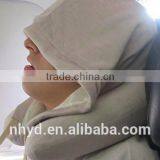 Japanese Best Selling Neck Support Comfort Rest Gray Hoodie Travel Neck Pillow thumbnail-1