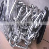 Linyi OEM grade 2 grade 3 studless or stud link anchor chain