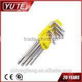 Ningbo Factory 9PCS Chromed Plated Long Arm Torx Hex Key thumbnail-1