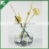 Round Yurt Glass Bottle for 100ml Reed Diffuser Oil With Glass Stopper