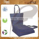 Stripe Print Reversible Grocery Bag thumbnail-4