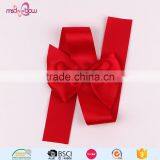 Pre-made Red Satin Ribbon Gift Wrapping Elastic Band Bow for Box thumbnail-1