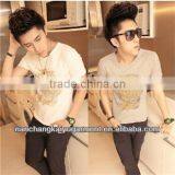 Summer Men's Korean Style Short Sleeve Graffiti Personalized Printing T-shirt thumbnail-1