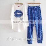 2015 Fashion Printing Soft Cotton Homewear ,long Sleeve Sleepwear Blank Homewear ,lady's Printing Homewear thumbnail-5