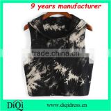 tie dye print crop hooded tank tops in guangzhou canton fair styles