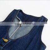New Style 2016 Girls Denim Jumpsuit Very Cute and High Quality thumbnail-4